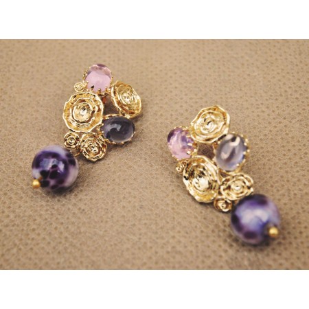 Rose Bouquet Earrings